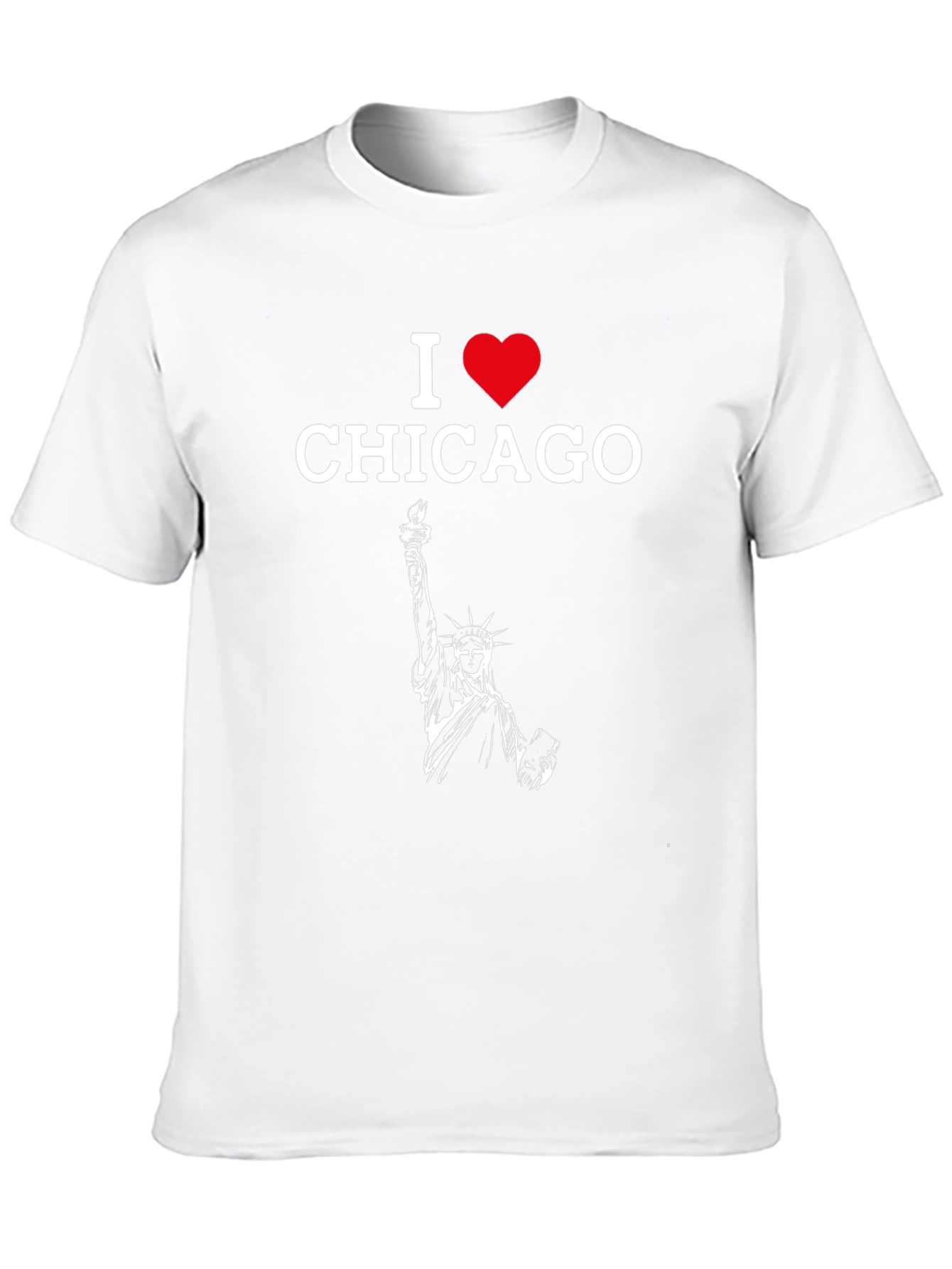 I Heart Chicago Statue of Liberty Graphic Tee