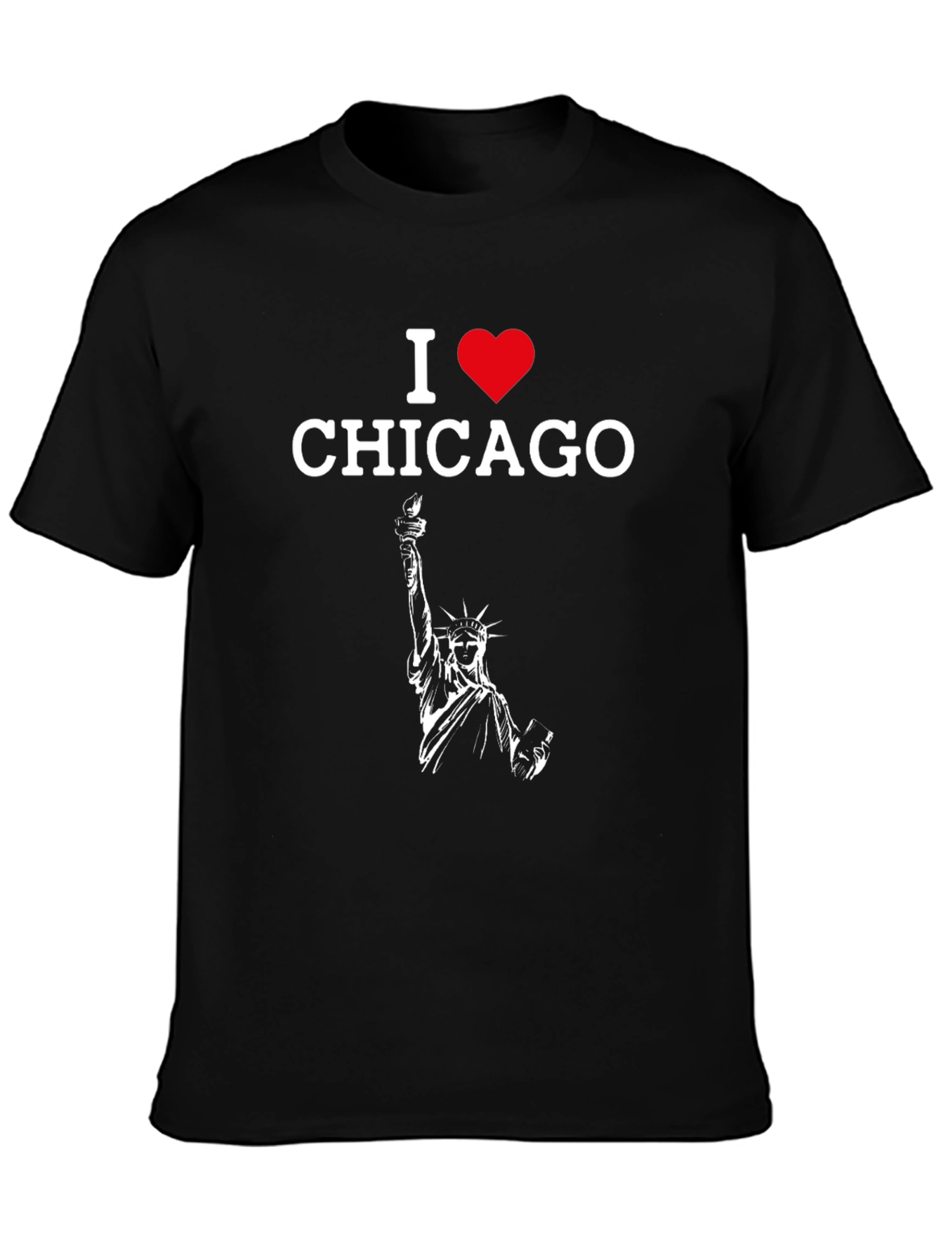 I Heart Chicago Statue of Liberty Graphic Tee