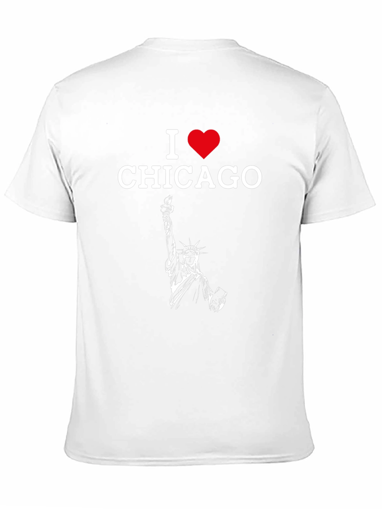 I Heart Chicago Statue of Liberty Graphic Tee