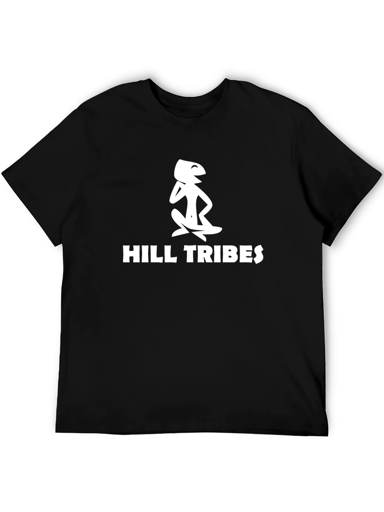 Hill Tribes Black Graphic Tee - Unique Design