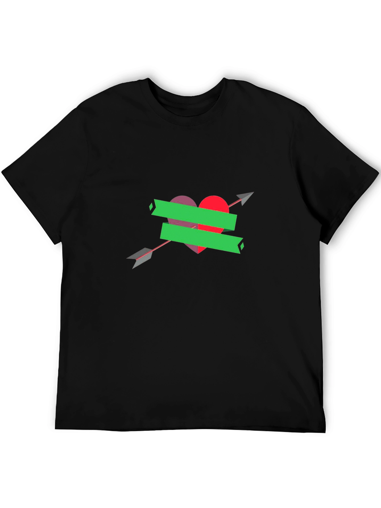 Heart Arrow Graphic Tee - Stylish Comfort