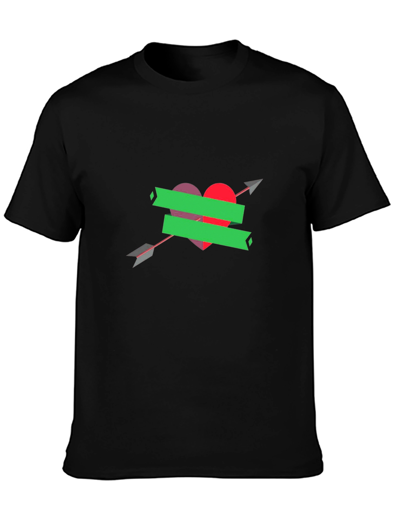 Heart Arrow Graphic Tee - Stylish Comfort
