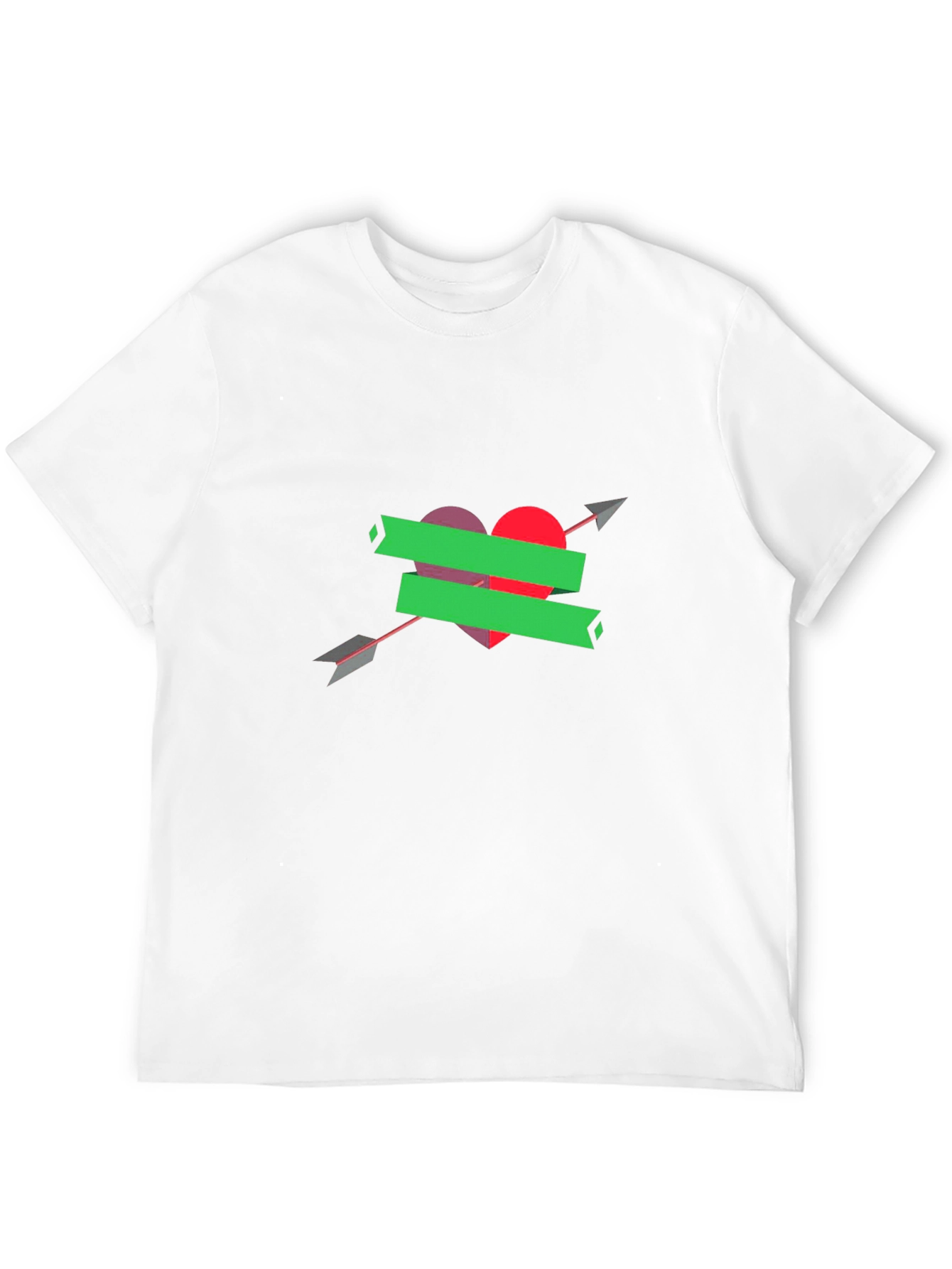 Heart Arrow Graphic Tee - Stylish Comfort