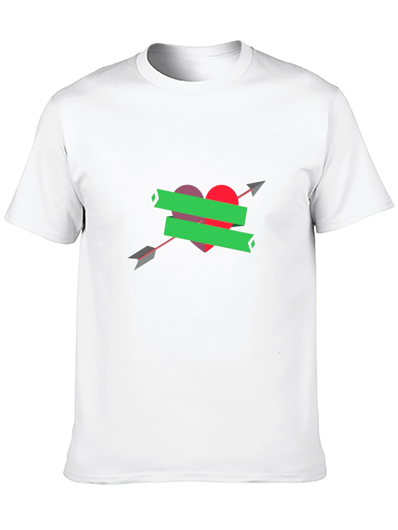 Heart Arrow Graphic Tee - Stylish Comfort