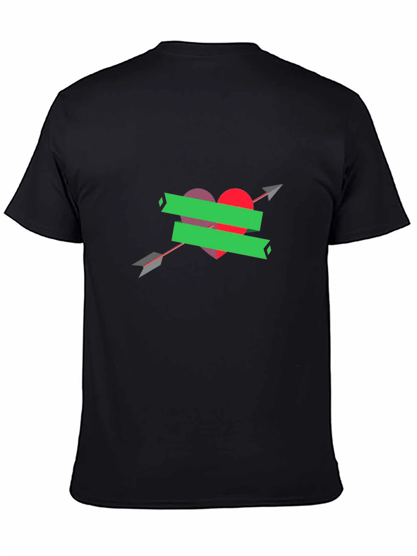 Heart Arrow Graphic Tee - Stylish Comfort