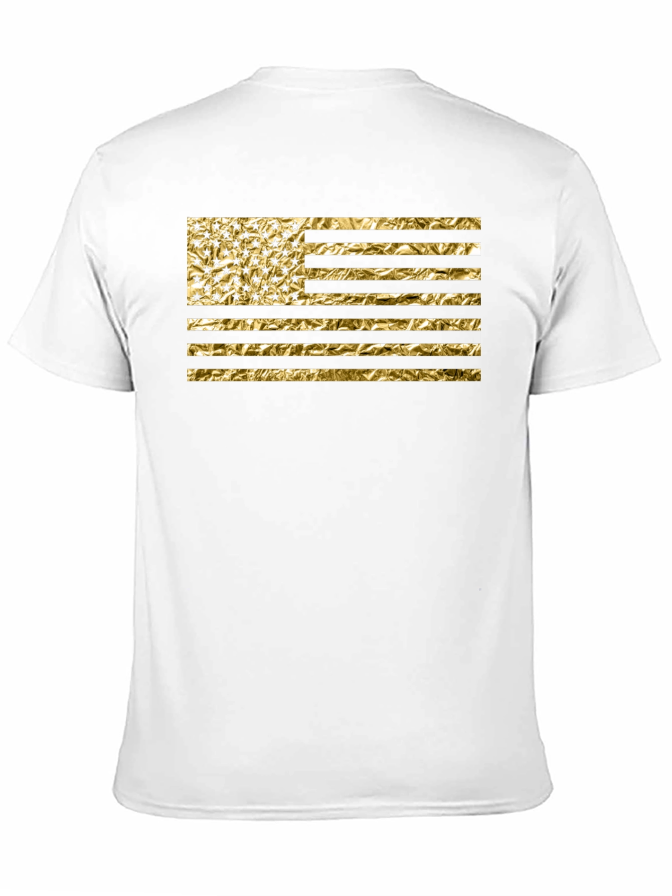 American Flag Gold Foil Graphic Tee