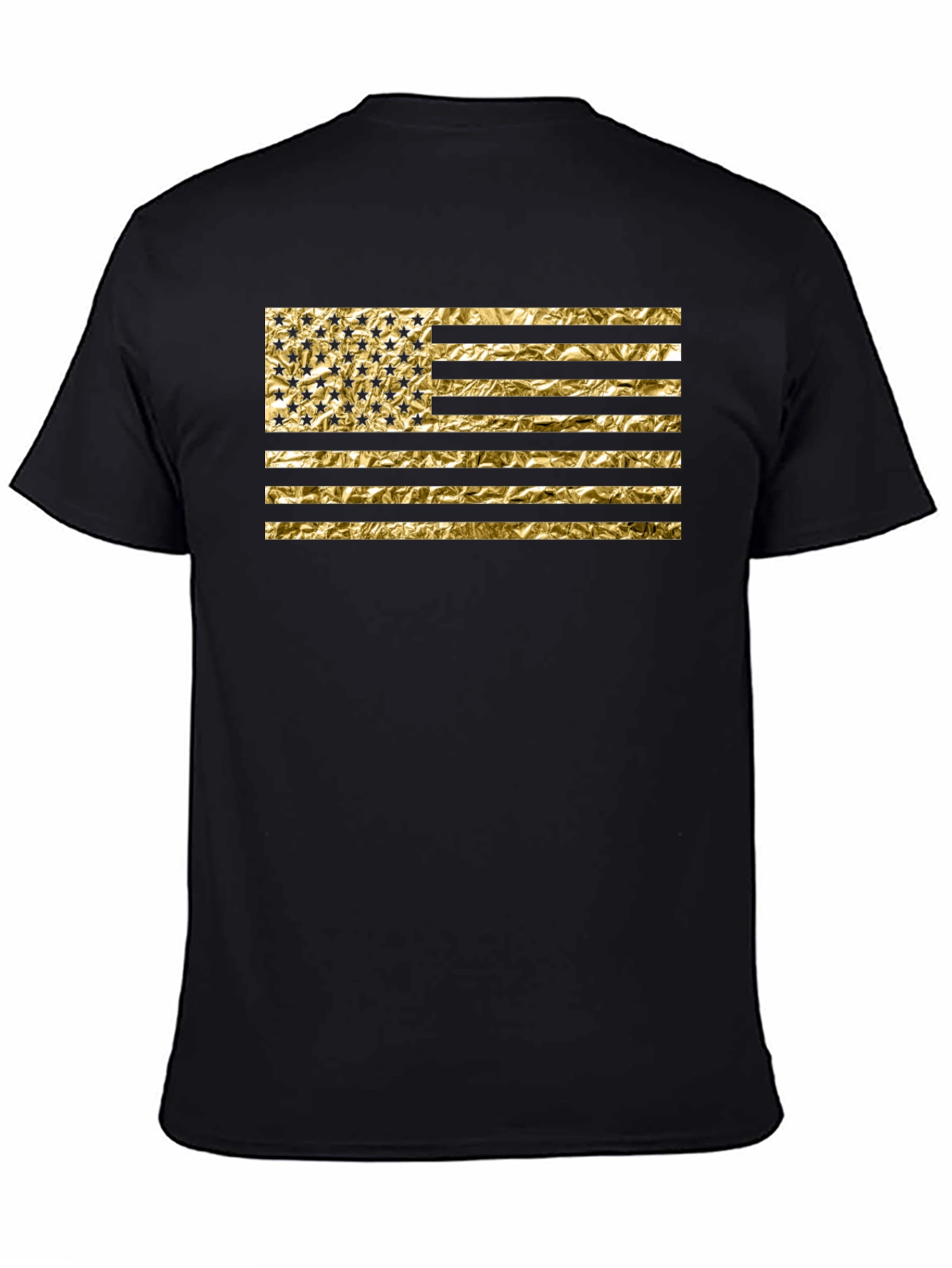 American Flag Gold Foil Graphic Tee