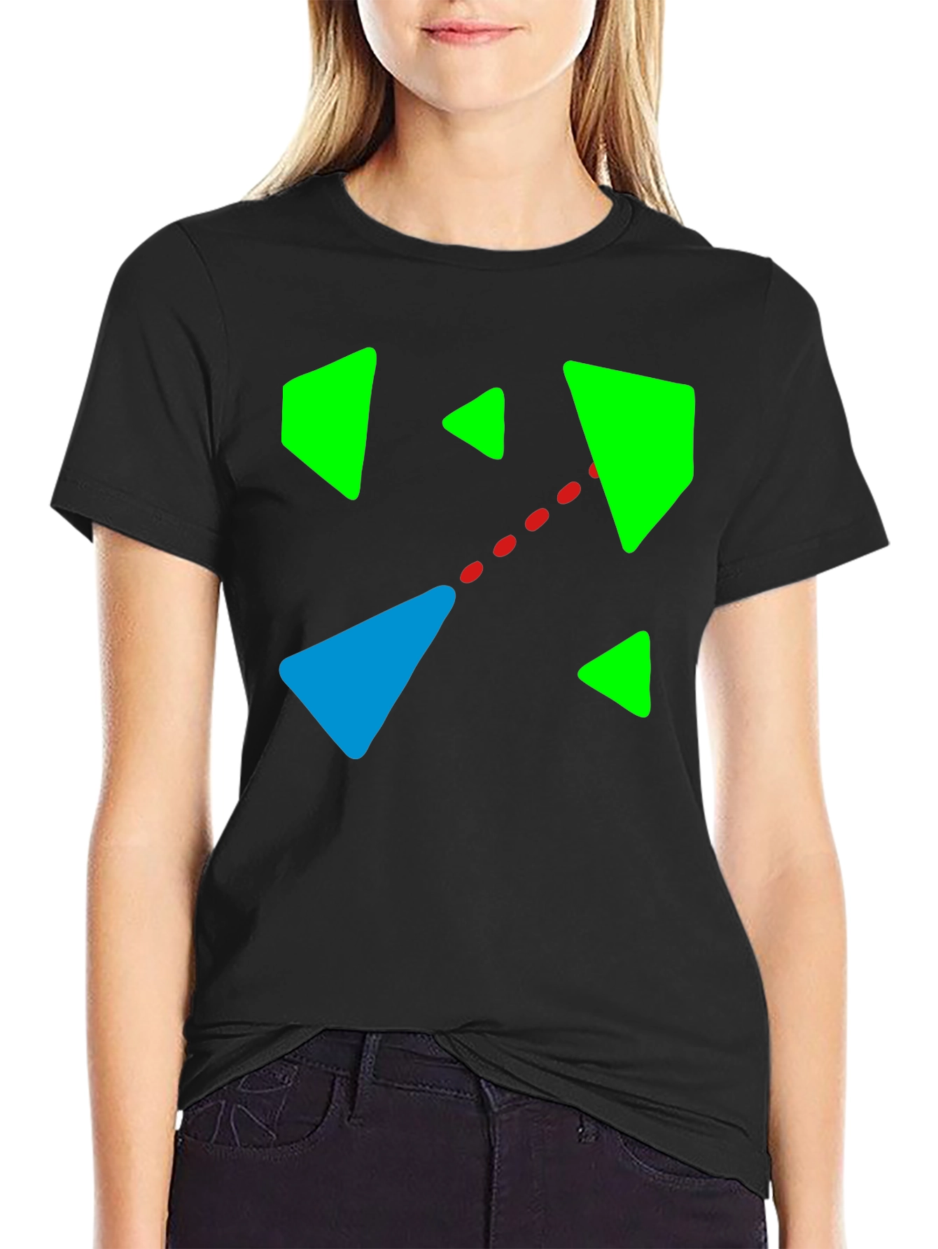 Abstract Geometric Graphic T-Shirt