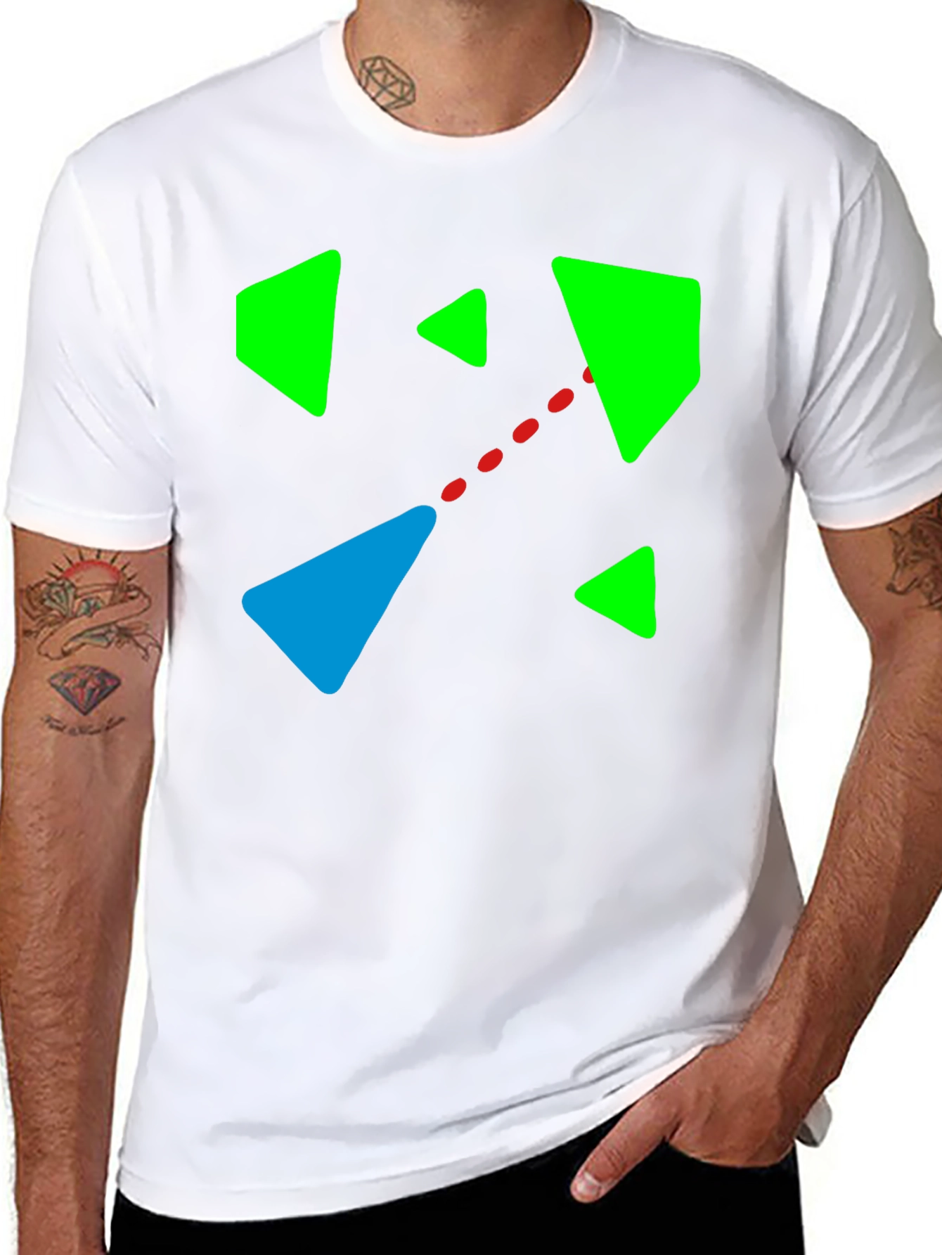 Abstract Geometric Graphic T-Shirt