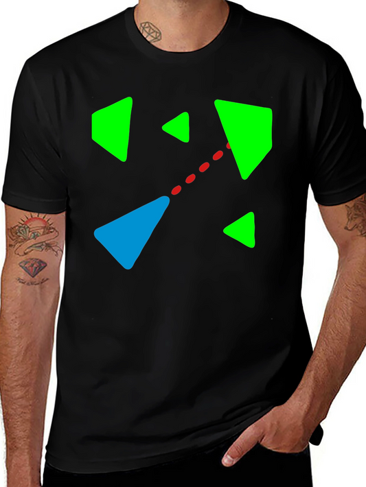 Abstract Geometric Graphic T-Shirt