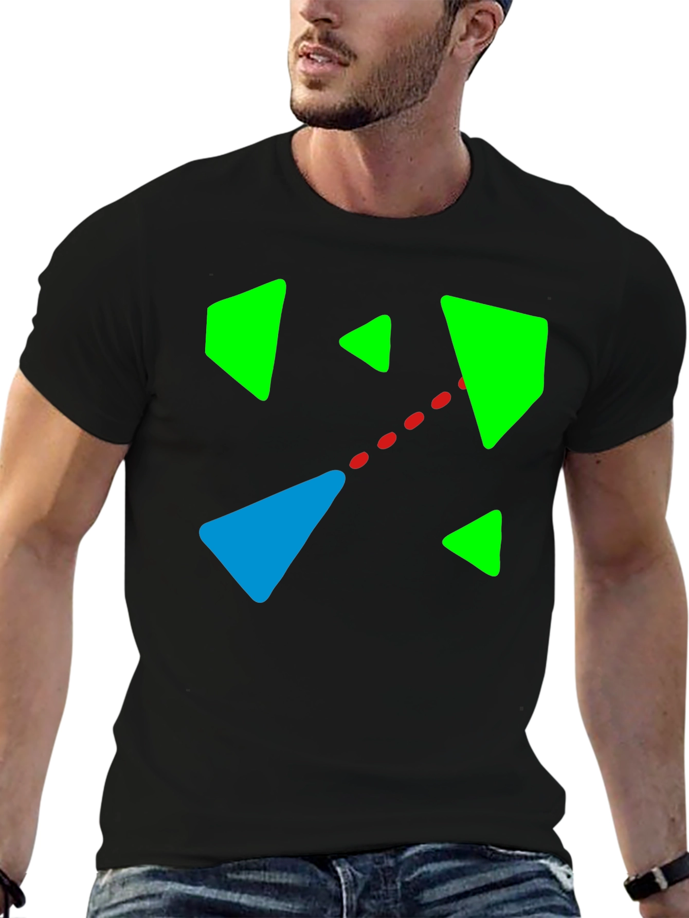 Abstract Geometric Graphic T-Shirt