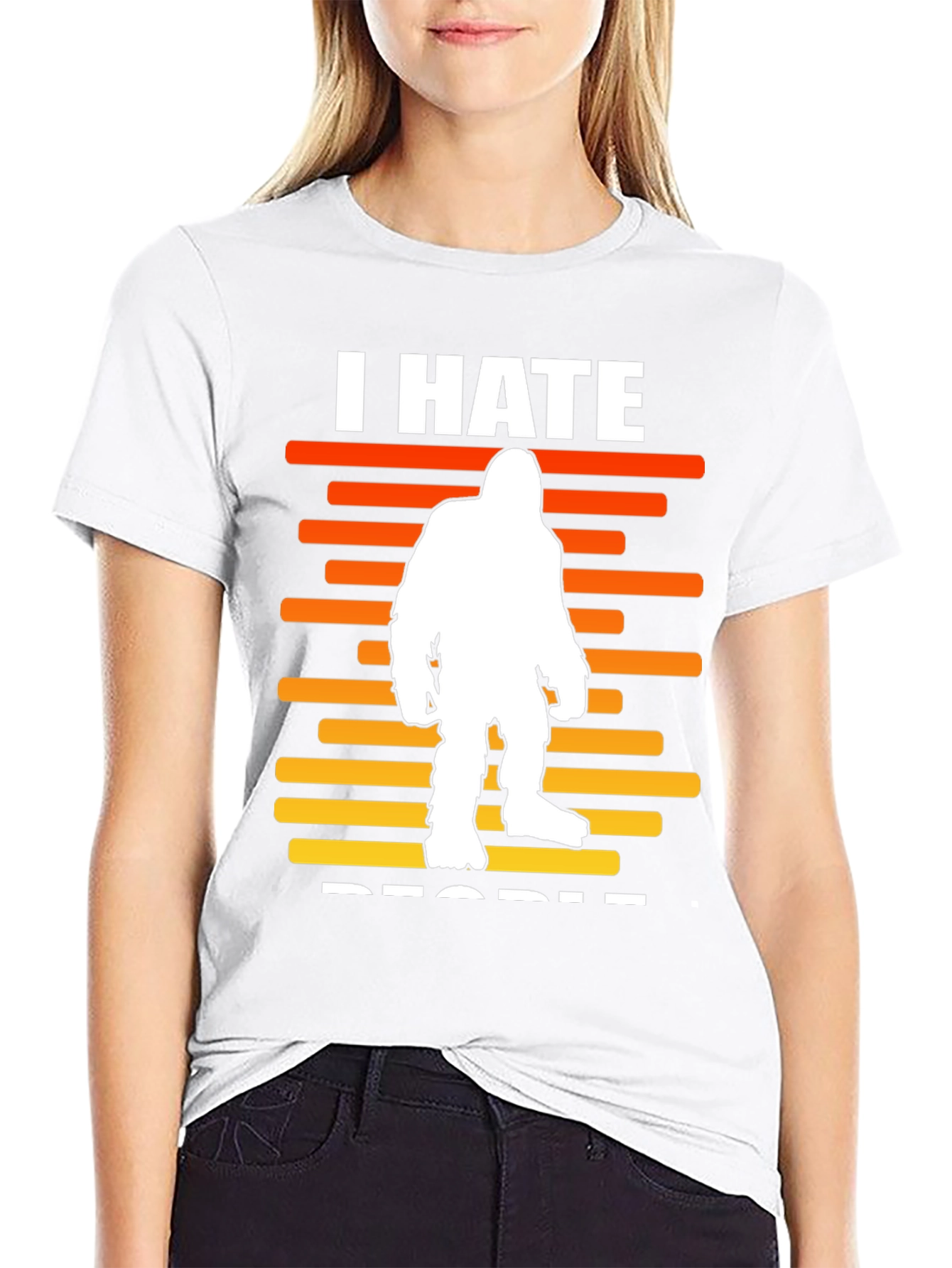 I Hate People Bigfoot Graphic Tee