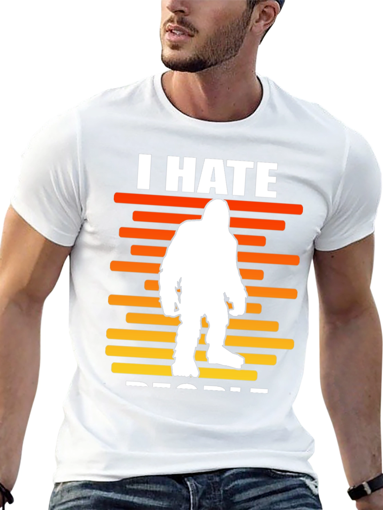 I Hate People Bigfoot Graphic Tee