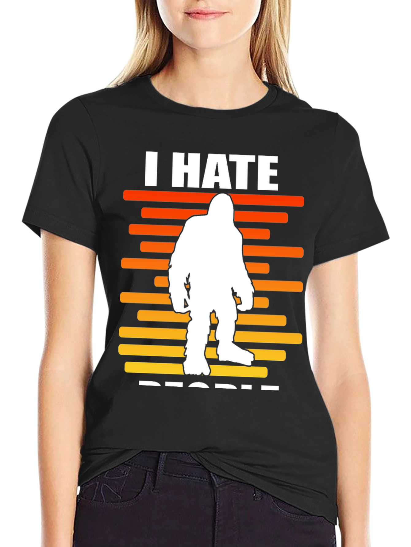 I Hate People Bigfoot Graphic Tee