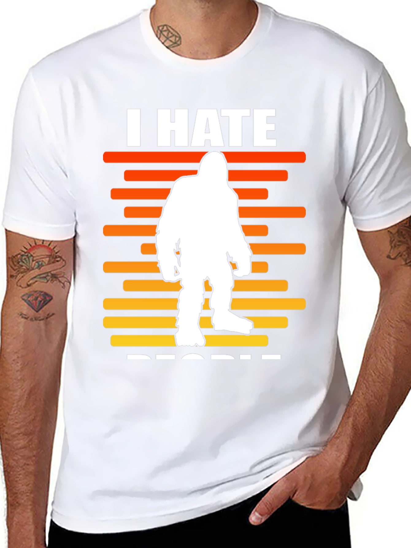 I Hate People Bigfoot Graphic Tee