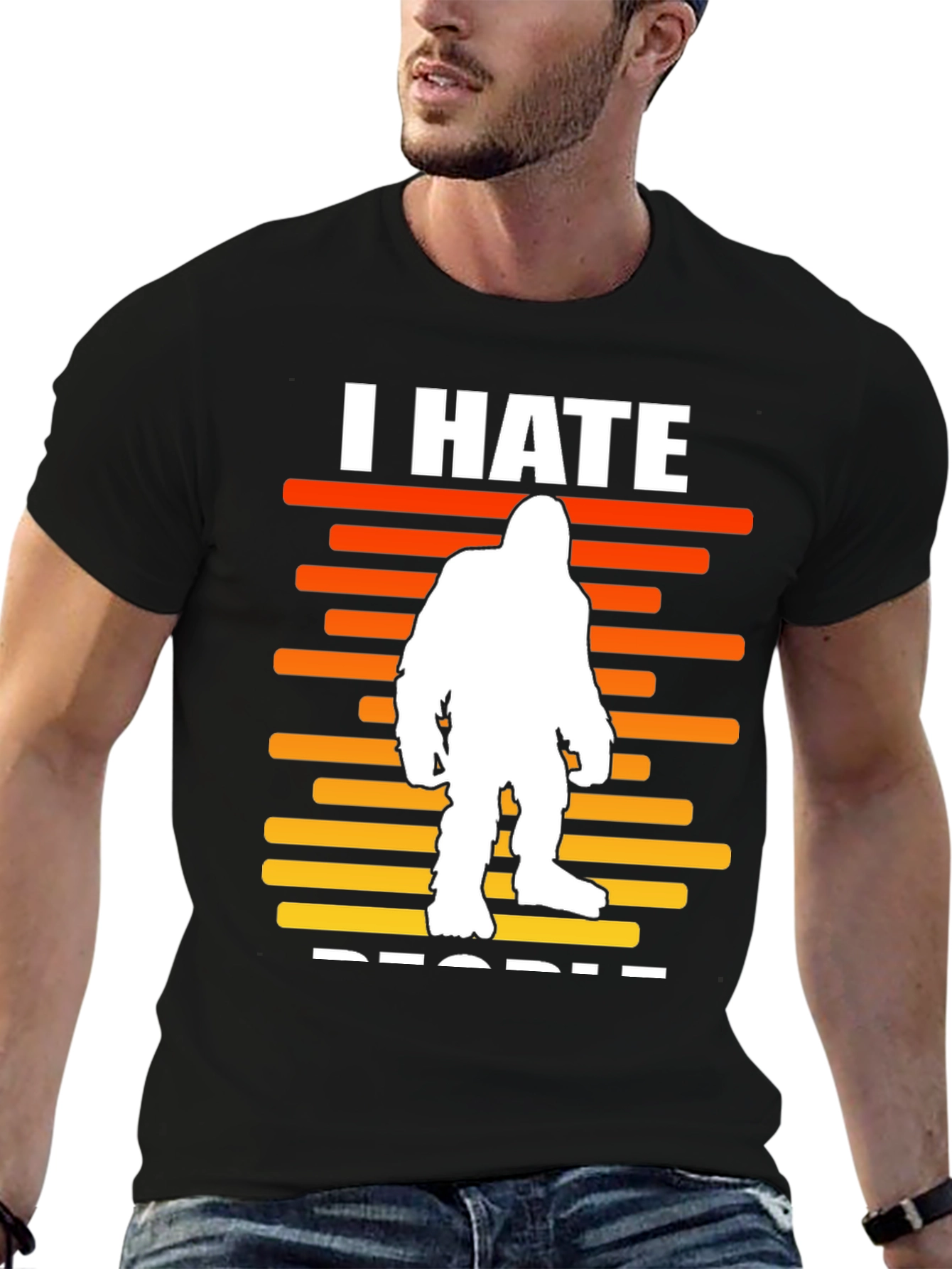 I Hate People Bigfoot Graphic Tee