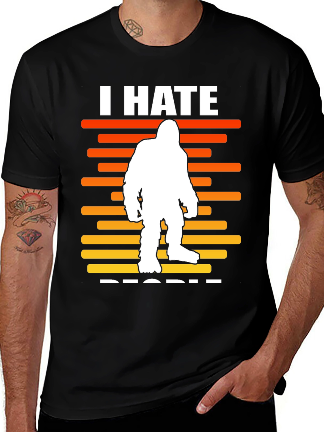 I Hate People Bigfoot Graphic Tee