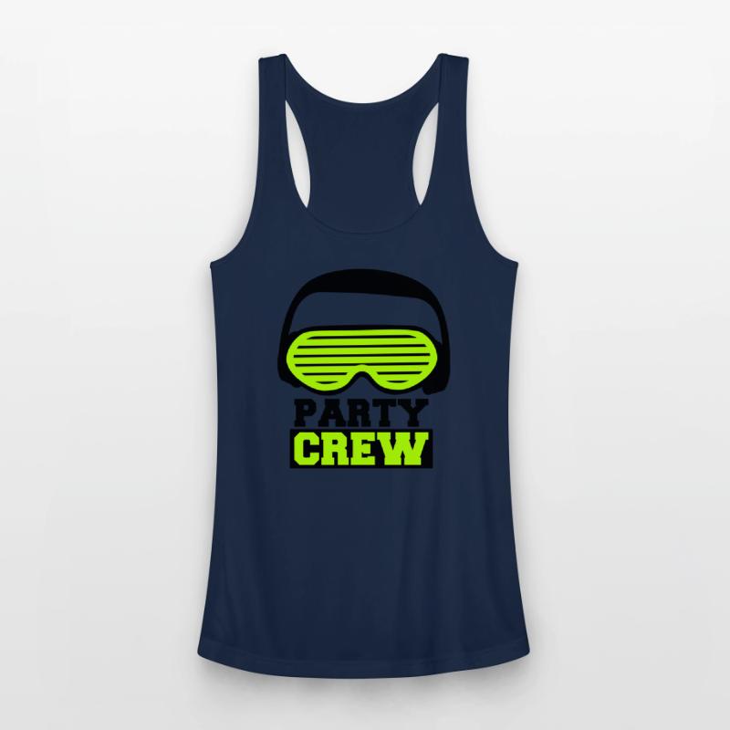 Party Crew Face Team Friends Member Face Text Logo