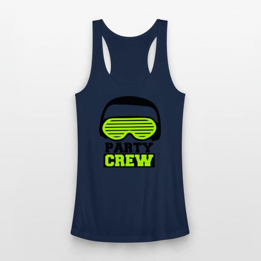 Party Crew Face Team Friends Member Face Text Logo