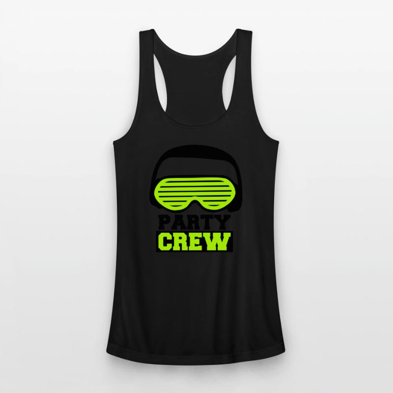 Party Crew Face Team Friends Member Face Text Logo