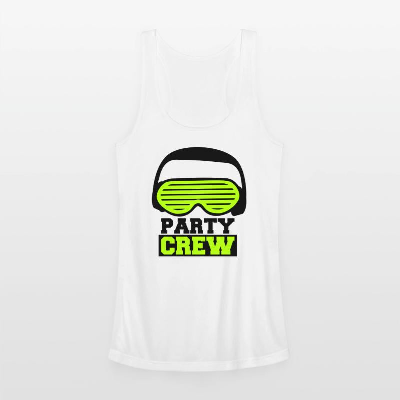 Party Crew Face Team Friends Member Face Text Logo