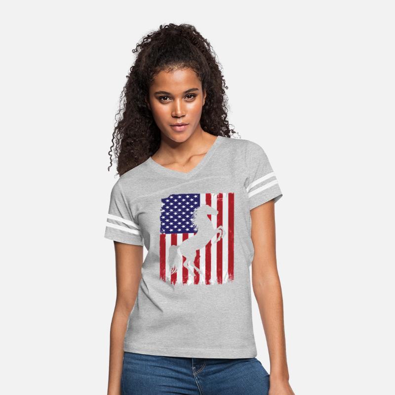 Patriotic Horse American Flag USA 4th of July