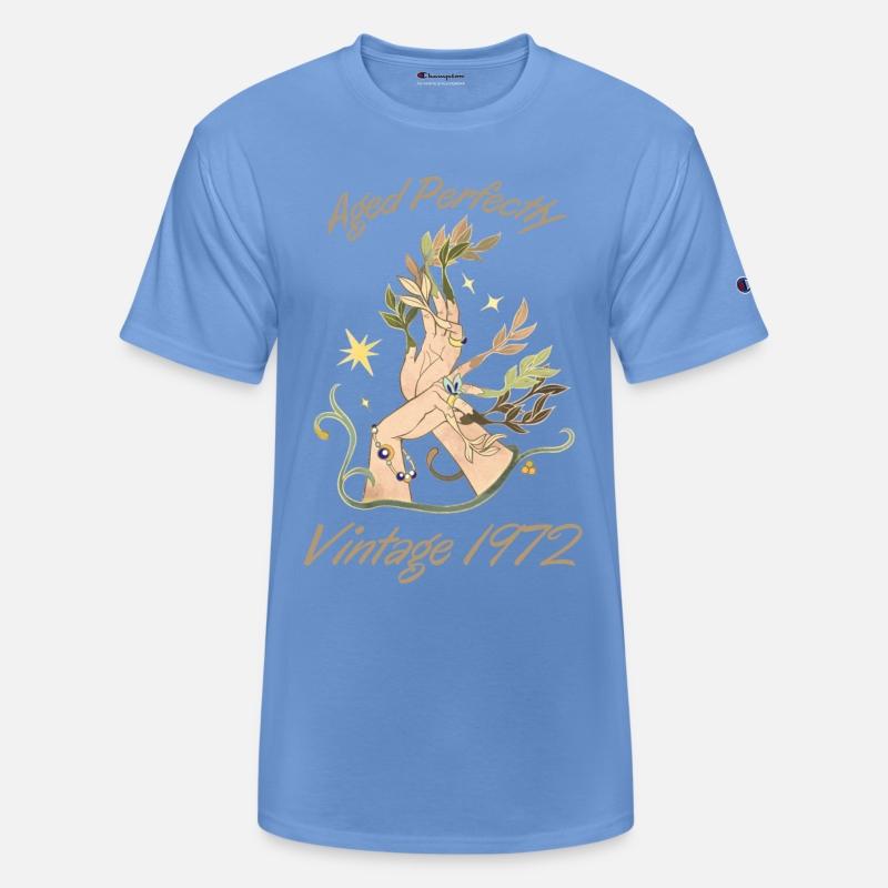 Perfectly aged 1972 vintage Hand with flowers