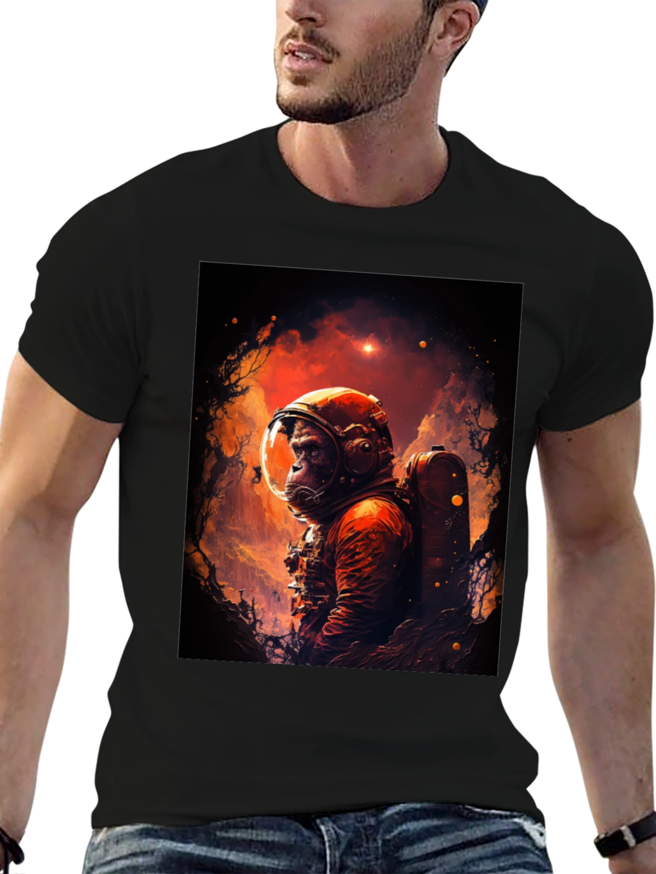 Ape Astronaut T-Shirt - Space Explorer
