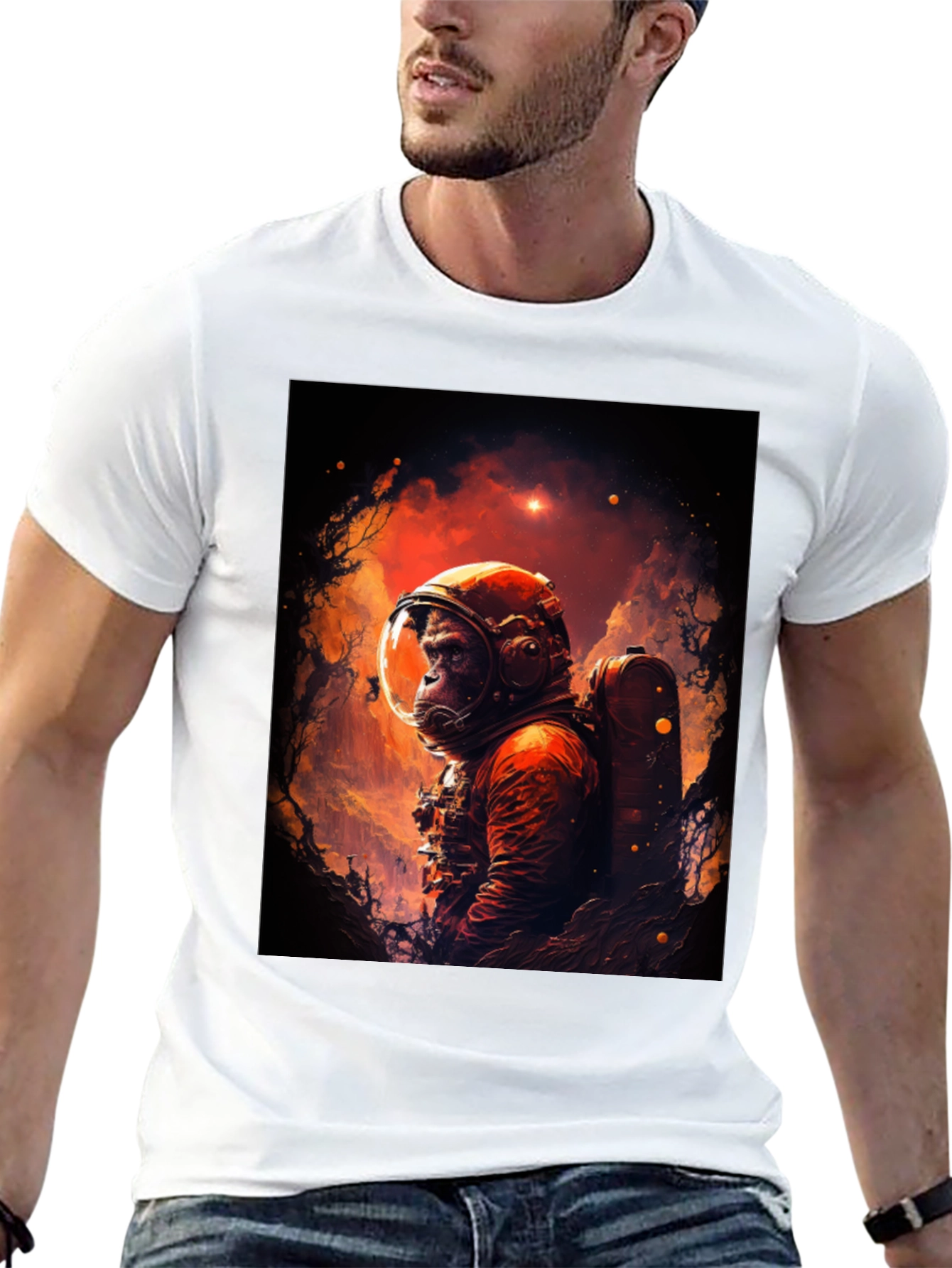 Ape Astronaut T-Shirt - Space Explorer