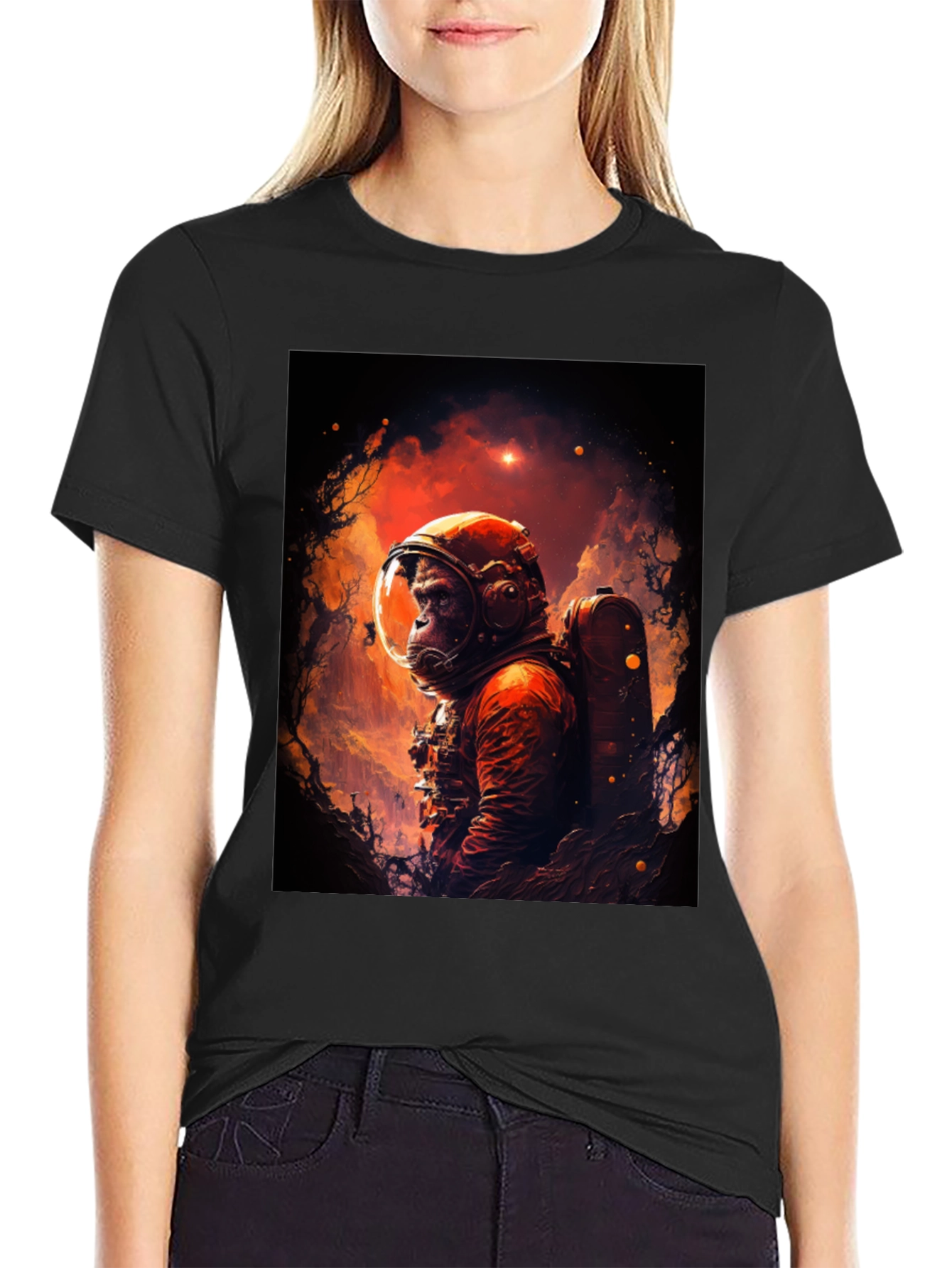 Ape Astronaut T-Shirt - Space Explorer