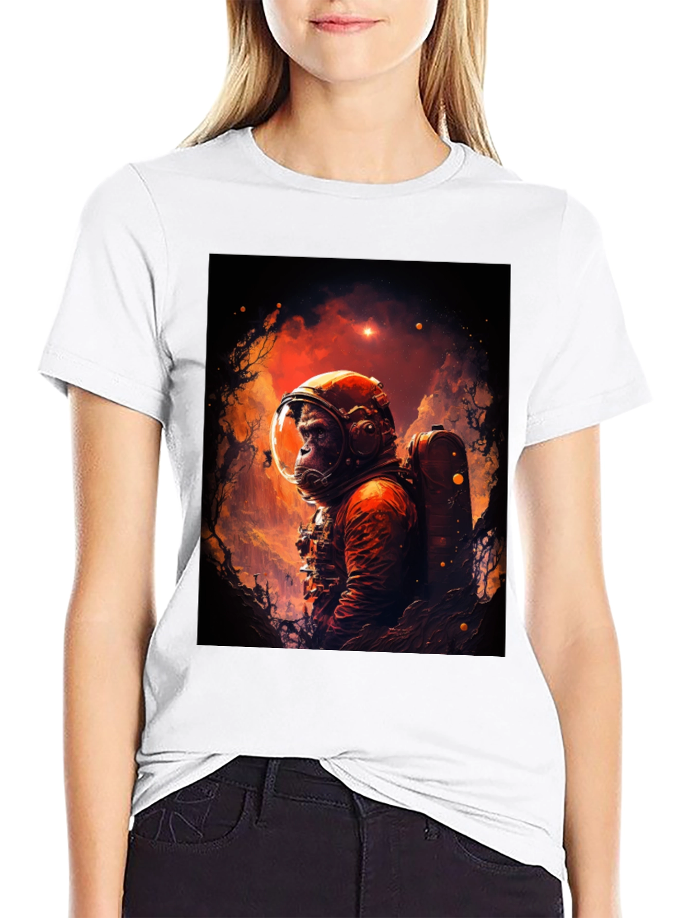 Ape Astronaut T-Shirt - Space Explorer