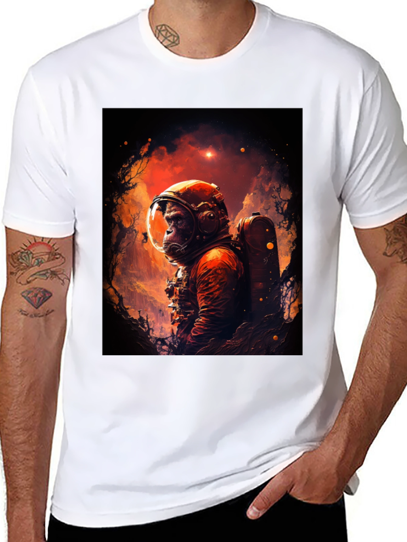Ape Astronaut T-Shirt - Space Explorer