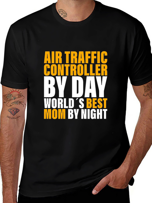 Air Traffic Controller Mom T-Shirt - By Day By Night