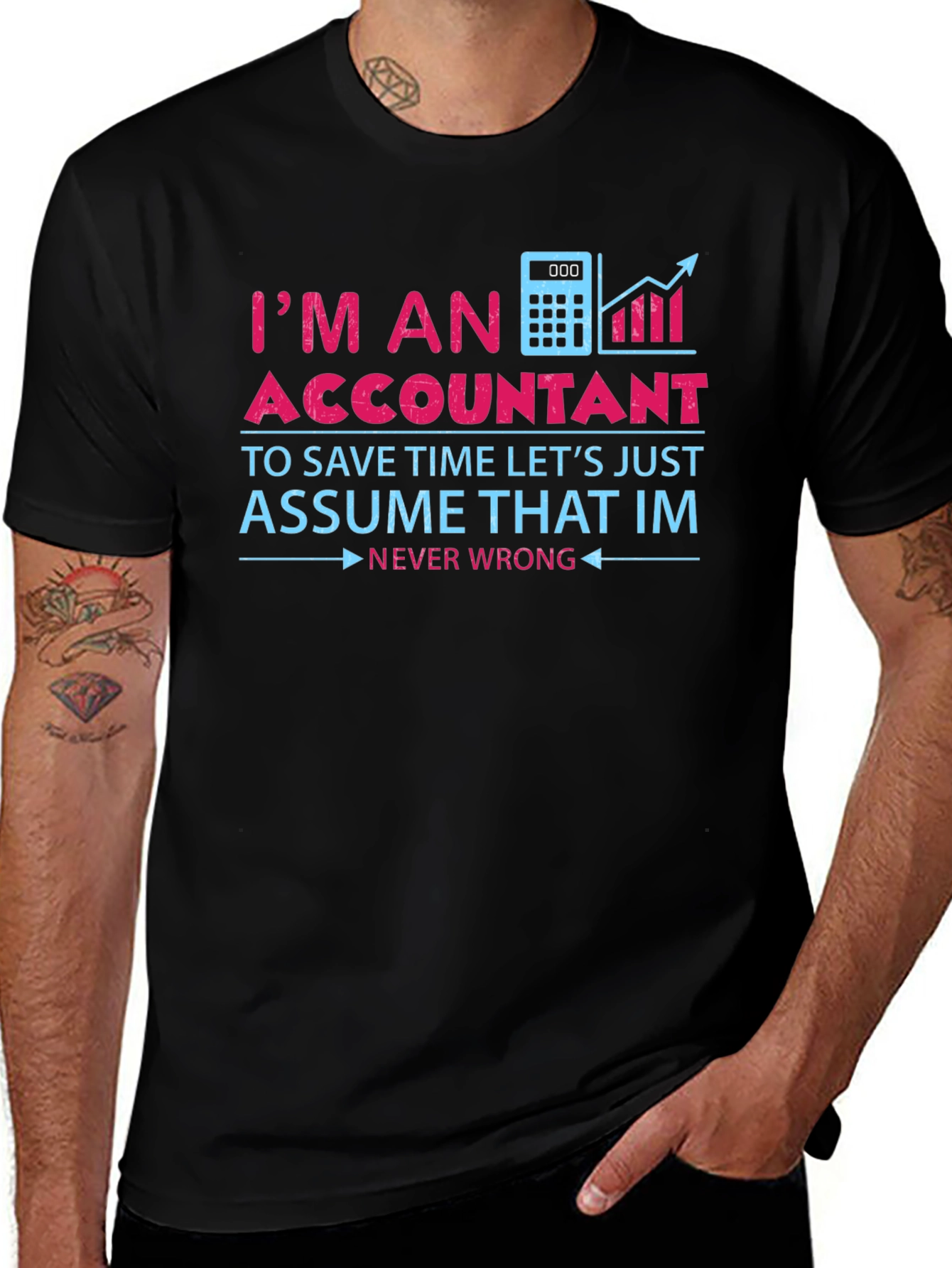 Accountant Humor Graphic T-Shirt