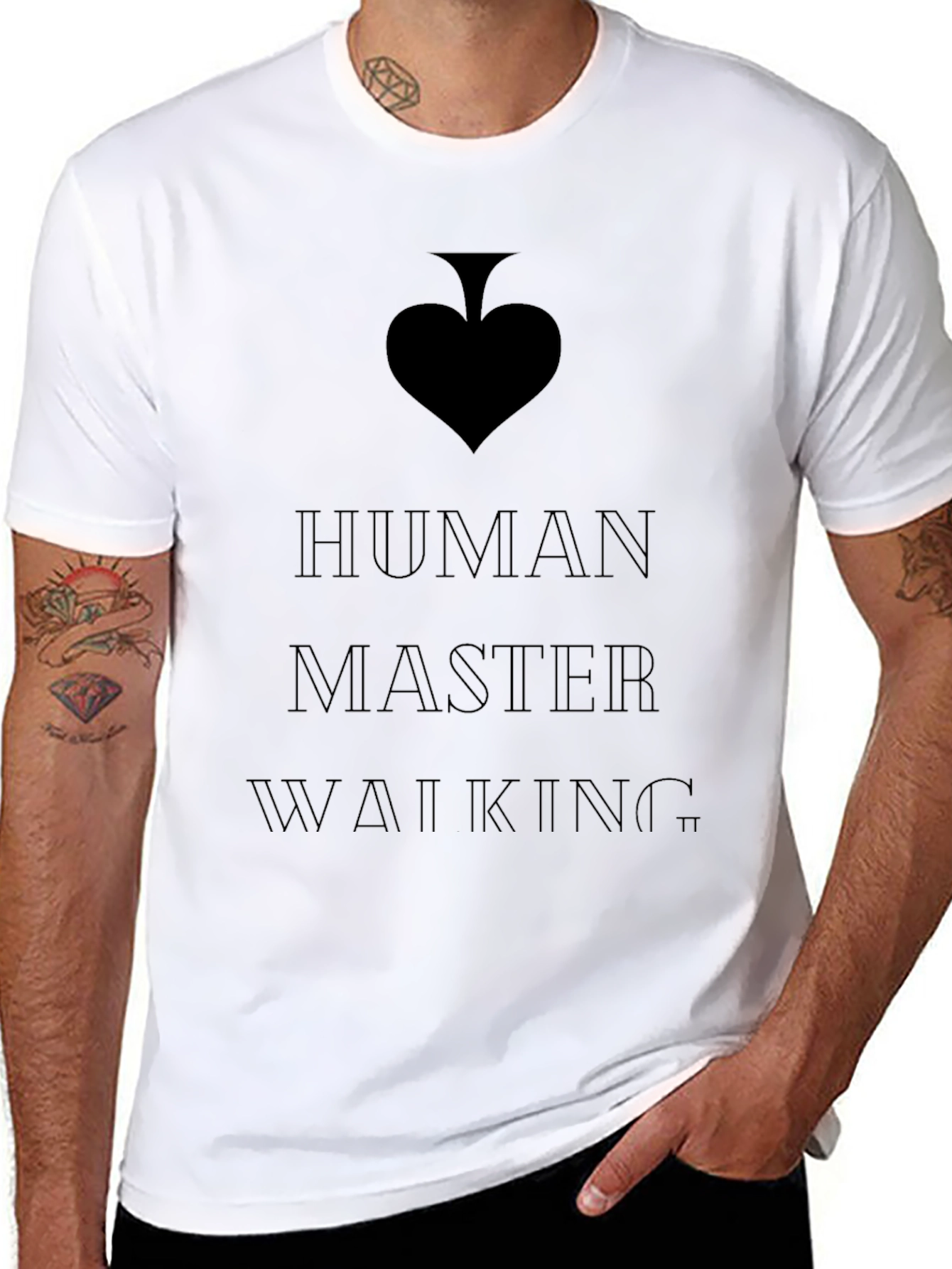Human Master Walking Graphic Tee