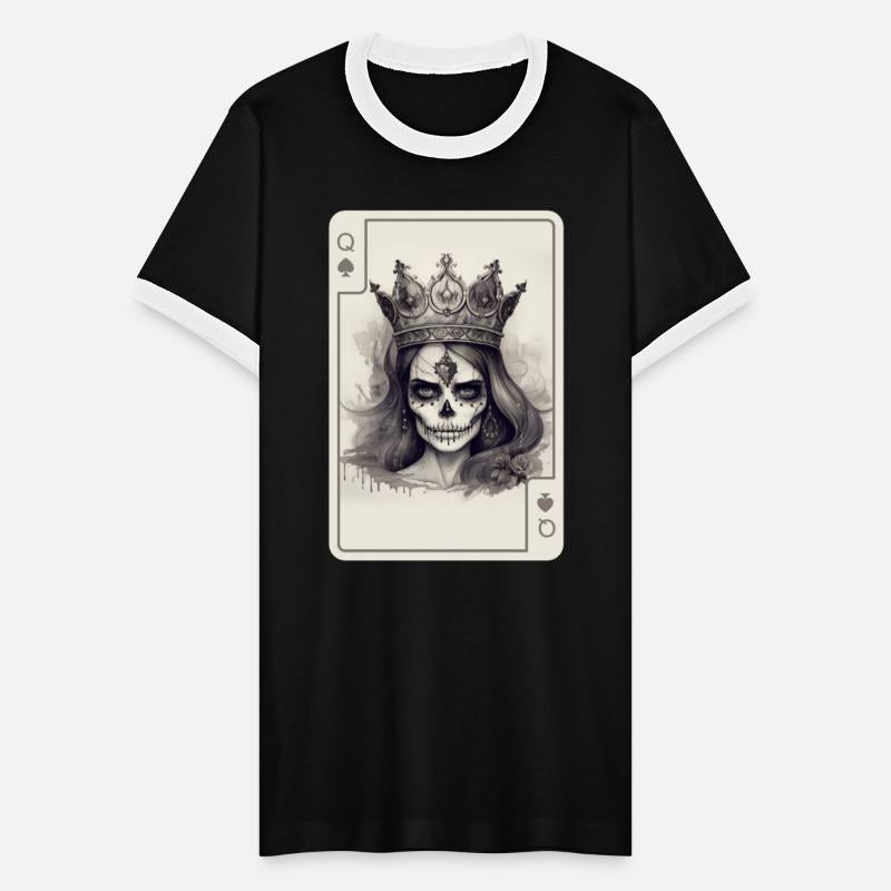 Poker Cards Queen of Spades Creepy Gothic
