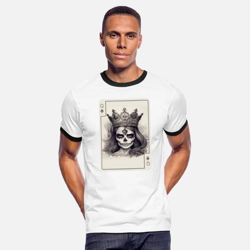 Poker Cards Queen of Spades Creepy Gothic