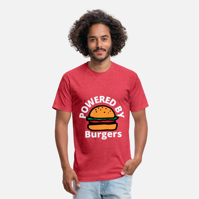 Powered by Burgers - Fast Food Lover - Funny Beef