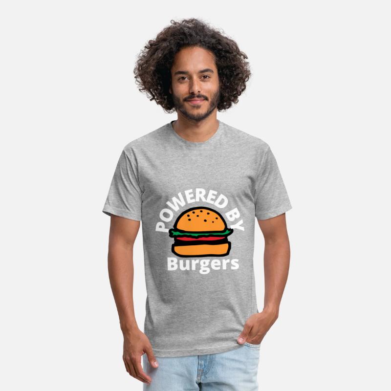 Powered by Burgers - Fast Food Lover - Funny Beef