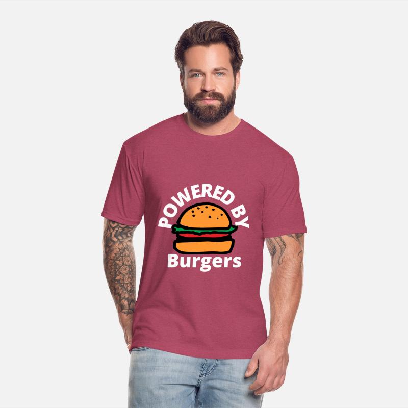 Powered by Burgers - Fast Food Lover - Funny Beef