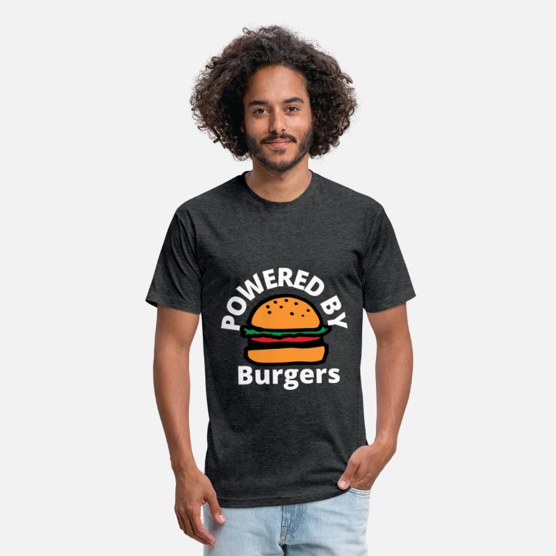Powered by Burgers - Fast Food Lover - Funny Beef