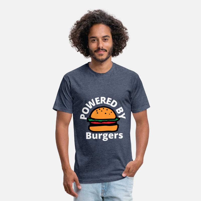 Powered by Burgers - Fast Food Lover - Funny Beef