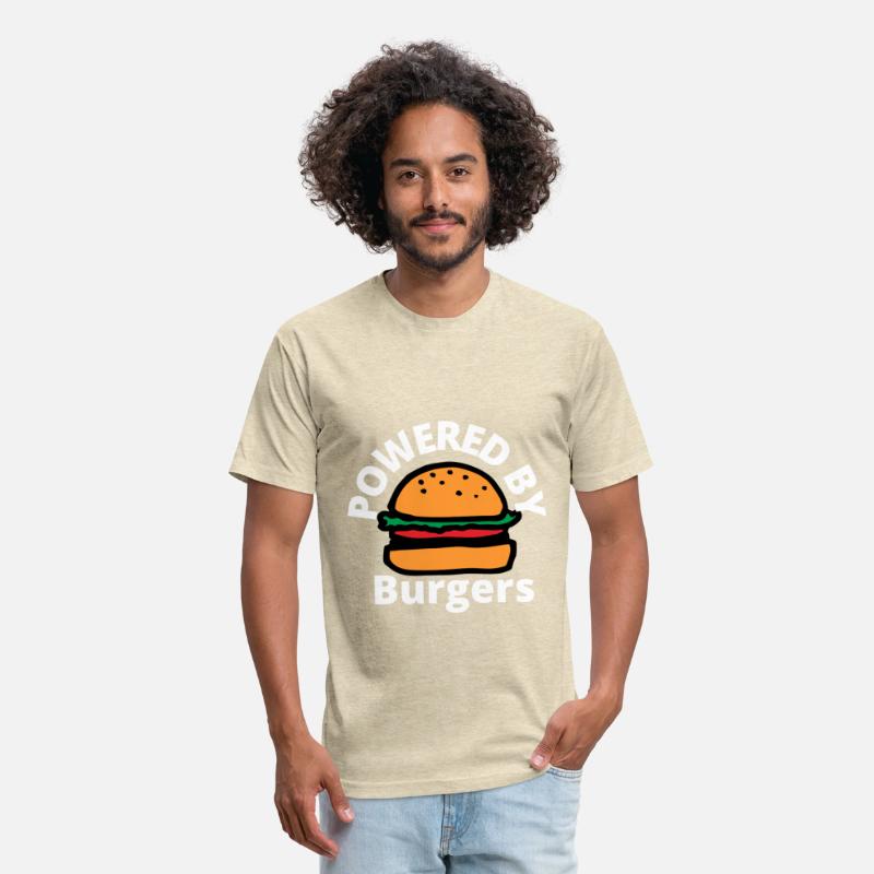 Powered by Burgers - Fast Food Lover - Funny Beef