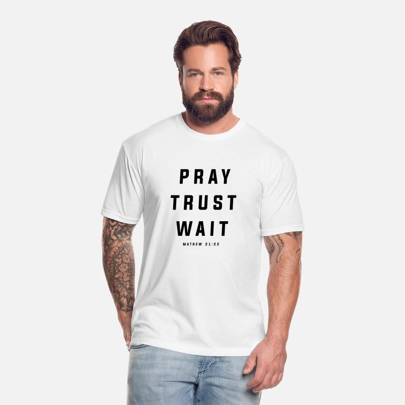 Pray Trust Wait Matthew 21:22 Scripture Christian