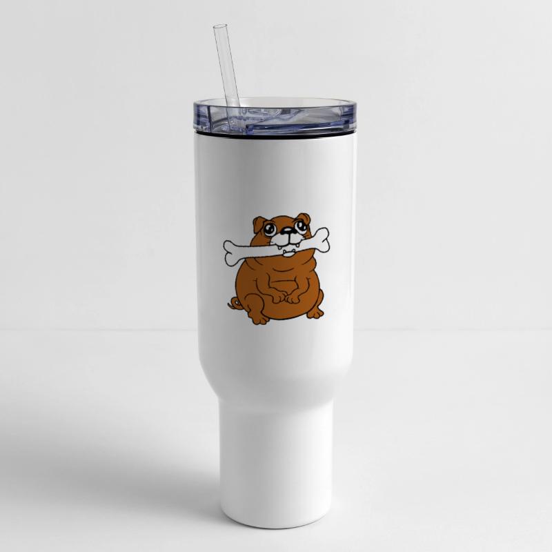 Pug Dog Bone Mouth Hunger Delicious Happy Cool Fun