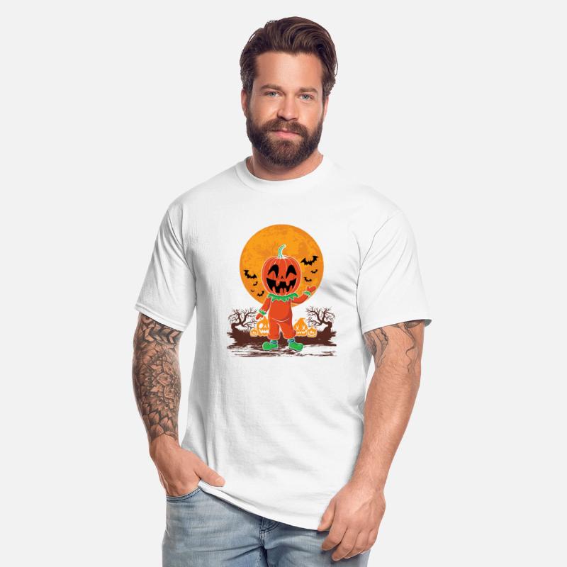 Pumpkin Person Creepy Halloween Pumpkin