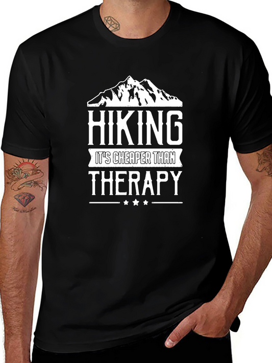 Hiking Cheaper Than Therapy Graphic Tee