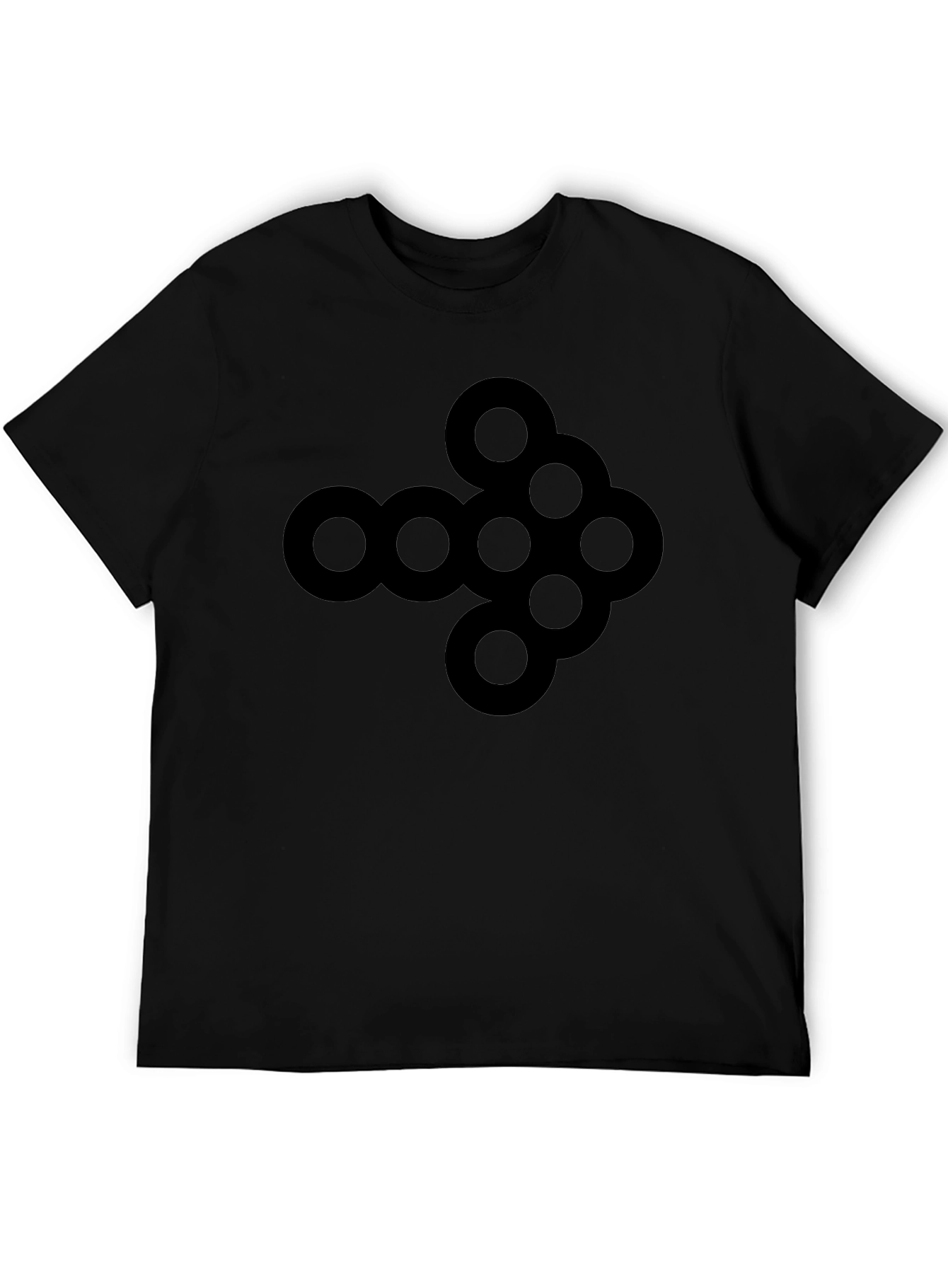 Abstract Arrow Graphic Tee - Black Cotton