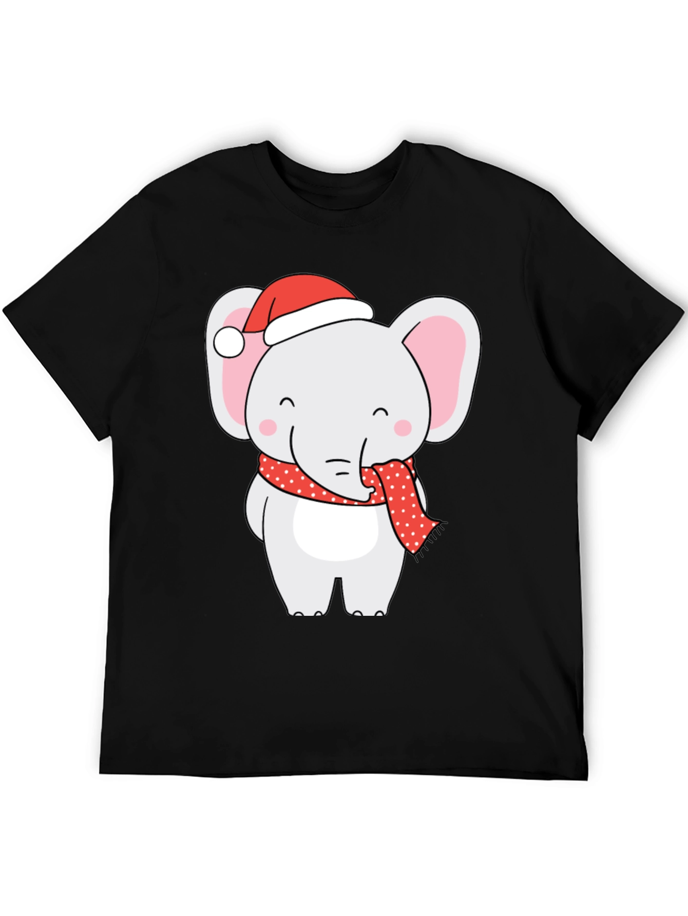 Holiday Elephant Graphic Tee - Festive Fun!
