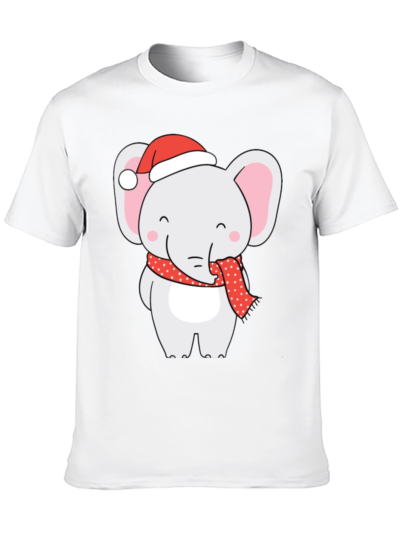 Holiday Elephant Graphic Tee - Festive Fun!